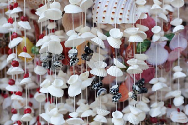 用贝壳墙制作的手工艺品